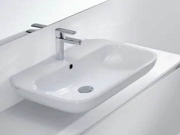 CLEAR 01 - Ceramic washbasin by LASA IDEA - view 2